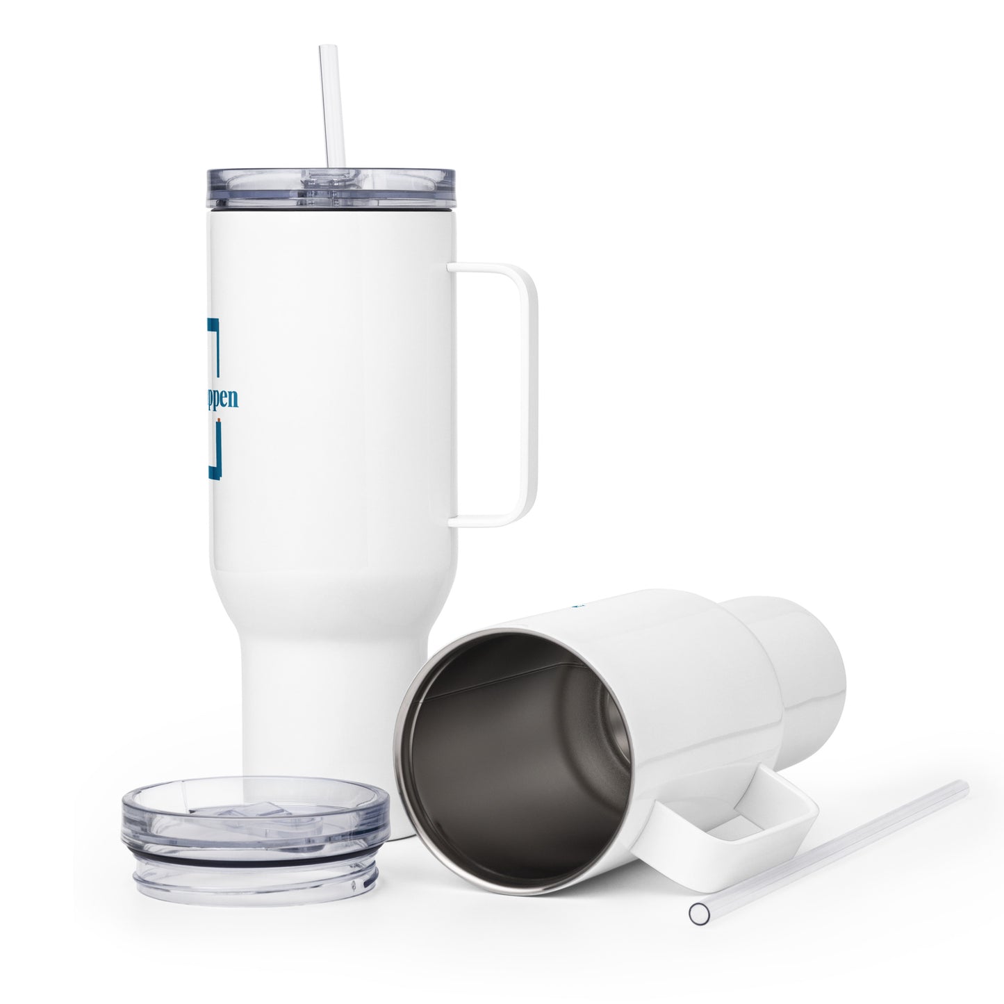 Make it happen Travel mug with a handle