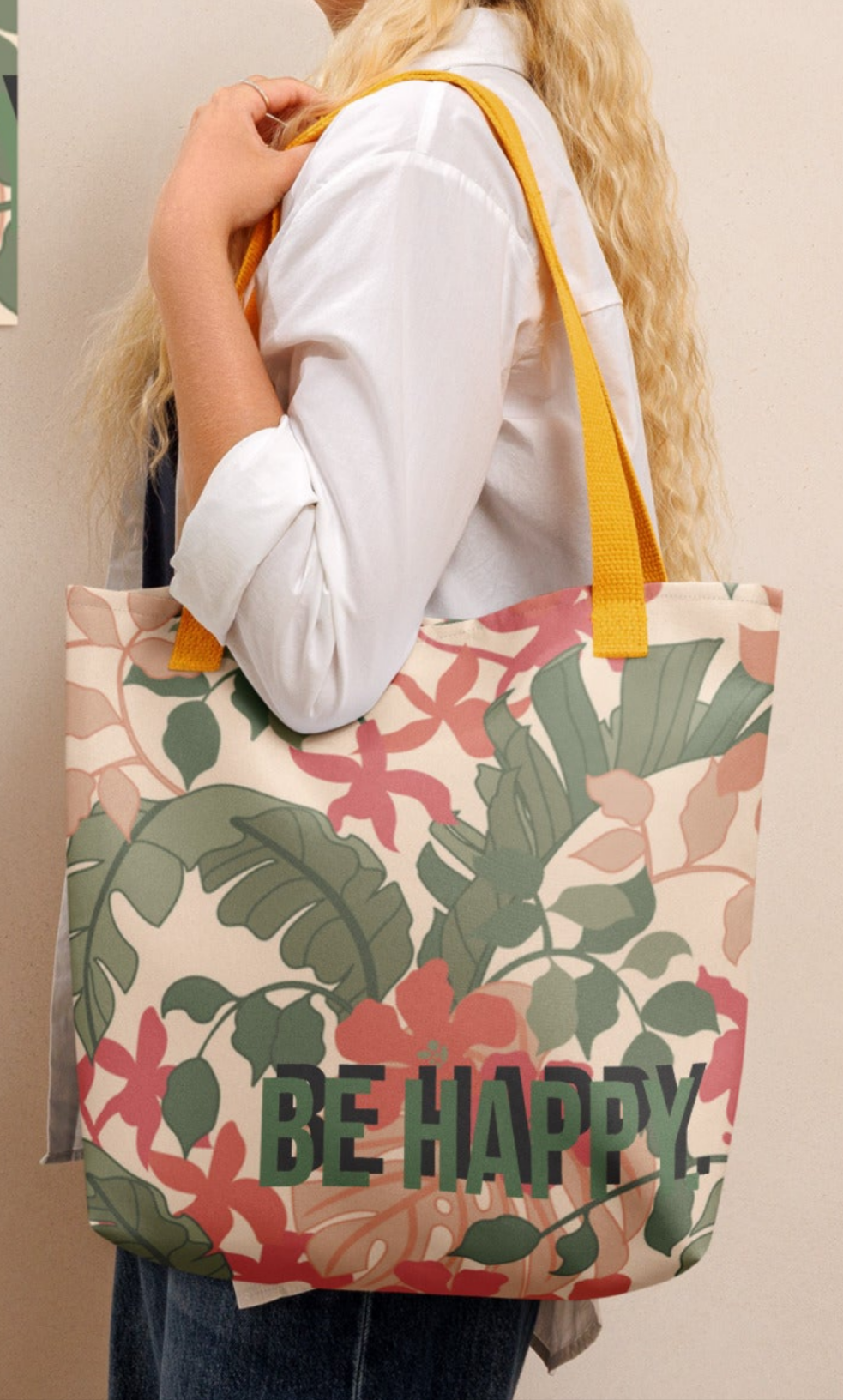 Be Happy Tote bag